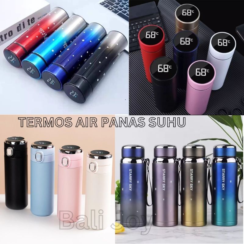 Termos Air Panas Stainless Steel LED Digital Display Suhu Temperatur NEW - Botol Minum LED - Thermos