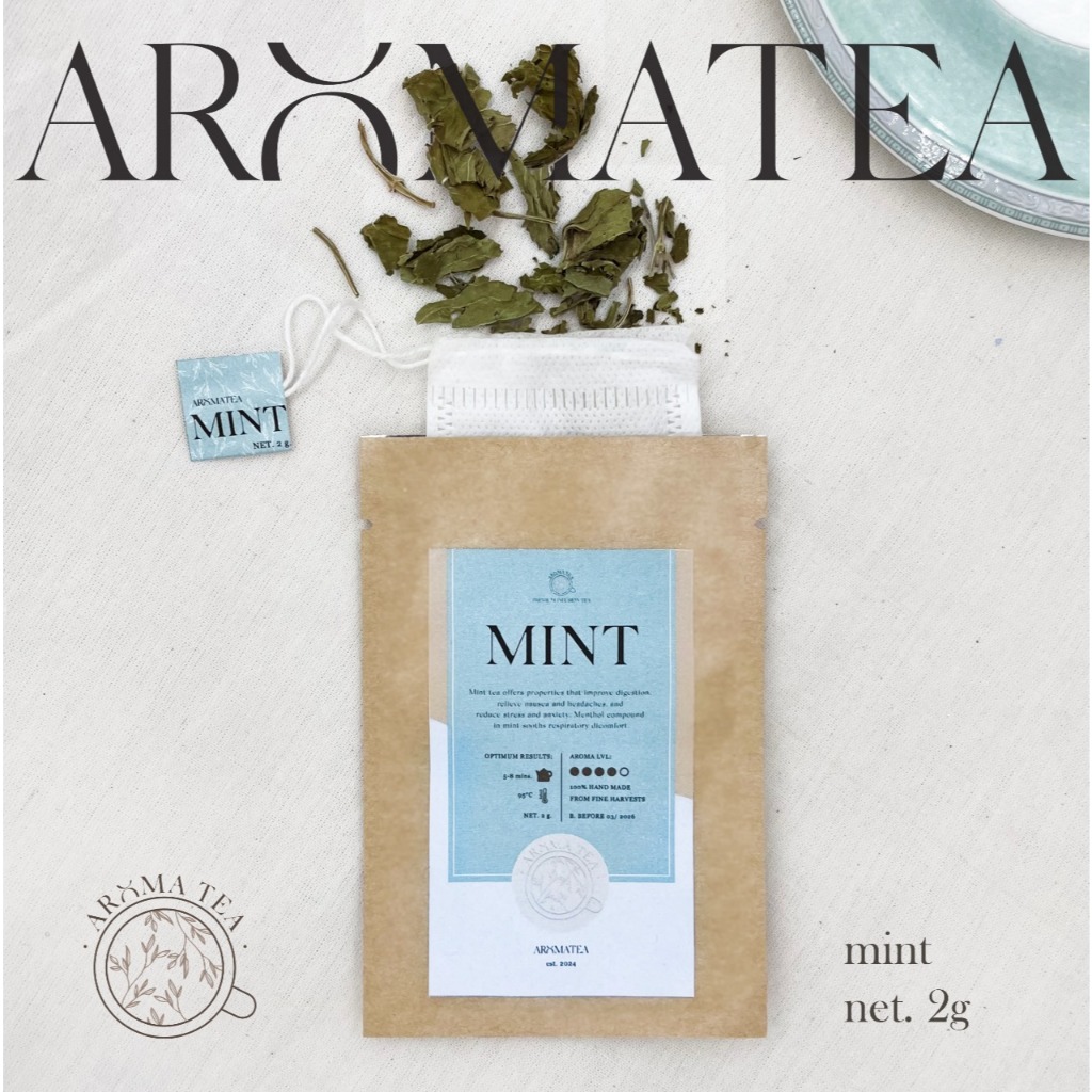 

AromaTea Dried Peppermint Nylon Teabag