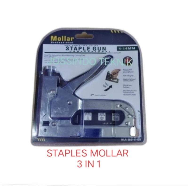 

Baru Mollar Stapler 3In1 (4-14) / Mollar Staples 4-14