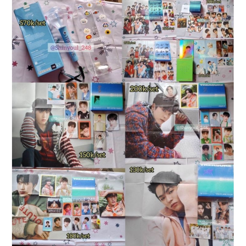 (SALE / READY STOCK) OFFICIAL LIGHTSTICK PHOTOCARD ALBUM POLAROID TREASURE (HYUNSUK, JIHOON, YOSHI, 