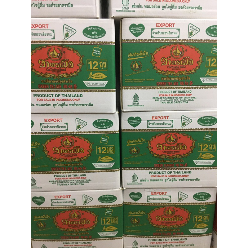 

Chatramue Green Tea 200 gram BPOM RI 1 Dus Isi 12