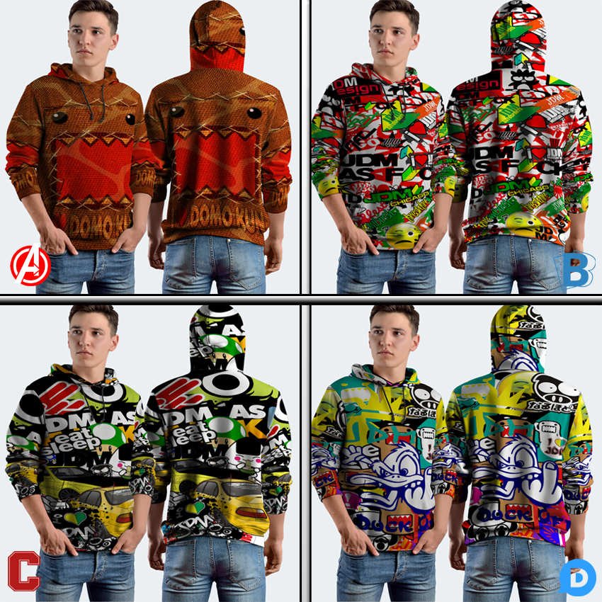 Jumper Hoodie JDM Hoodie Pullover Fullprint Bahan Polyester Jersey | JDM-2409504