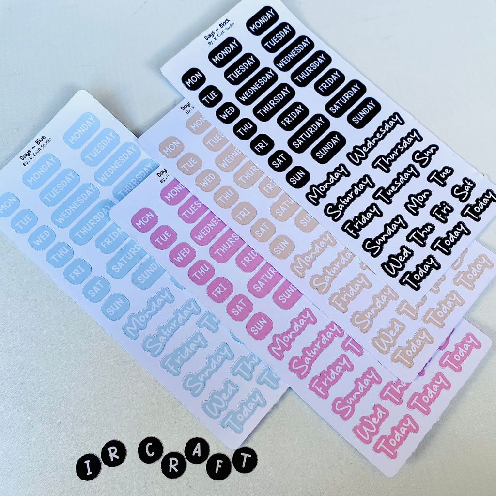 

STIKER HURUF DECO DAYS | STICKER DAYS | STICKER HARI | STICKER JURNAL | STICKER DEKORASI | STICKER SCRAPBOOK