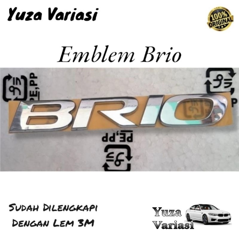 EMBLEM BRIO ORIGINAL HONDA BRIO/EMBLEM BAGASI HONDA BRIO
