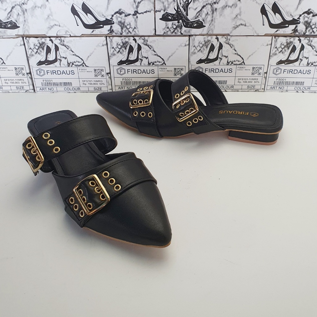 Sepatu Mules wanita [ sendal sepatu wanita kekinian [ sendal hells kekinian ~ firdaus HK-003
