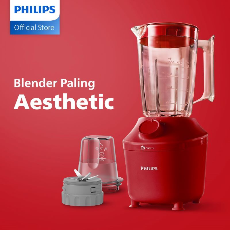 Blender Philips 3000 Series HR2042/13 - Kapasitas 1L - Blender Jus Paling Awet