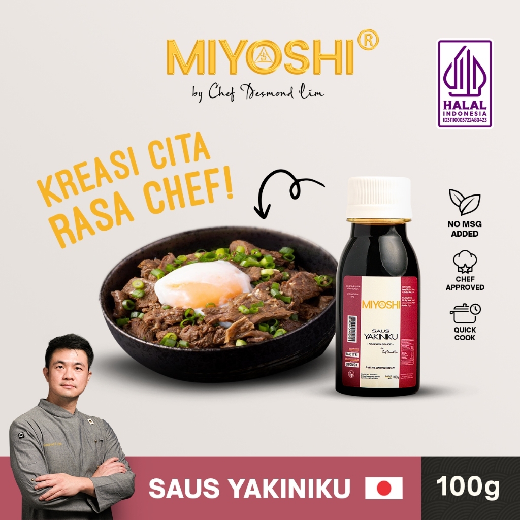 

MIYOSHI Saus Yakiniku (100gr)/Halal Premium Saus