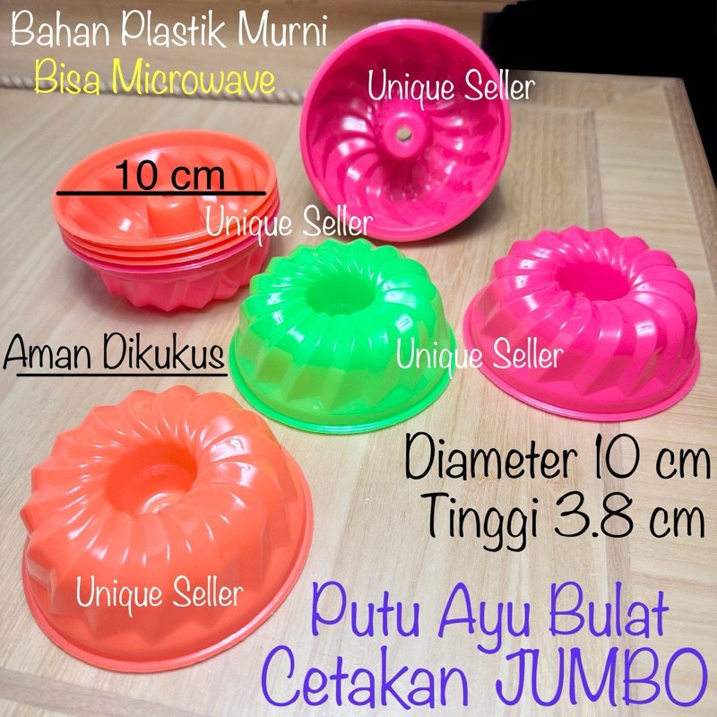 [Isi12] Cetakan Putu Ayu Bulat Jumbo 10 cm / Cetakan Putu Ayu Jumbo Model Spiral Twister Ulir Spiral