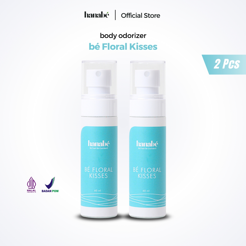 HANABE Body Odorizer Aroma Floral Kisses 60ml 2pcs