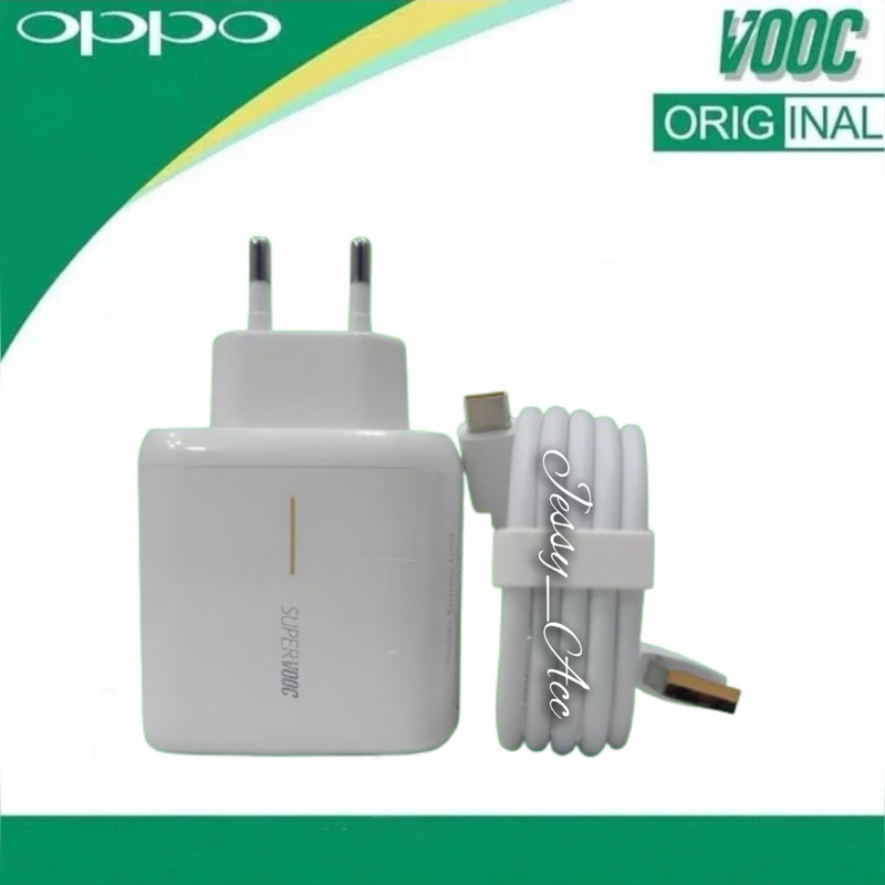 Charger Casan Adaptor Oppo Reno TYPE C SUPER VOOC 65Watt