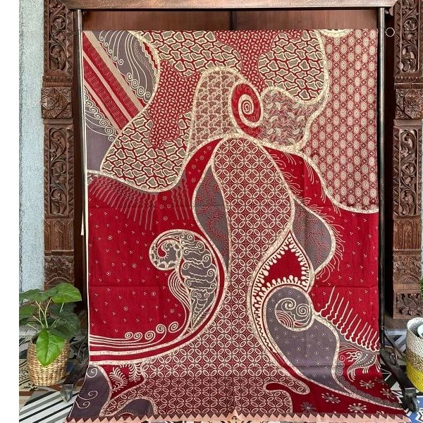 Kain Batik Katun abstrak printing