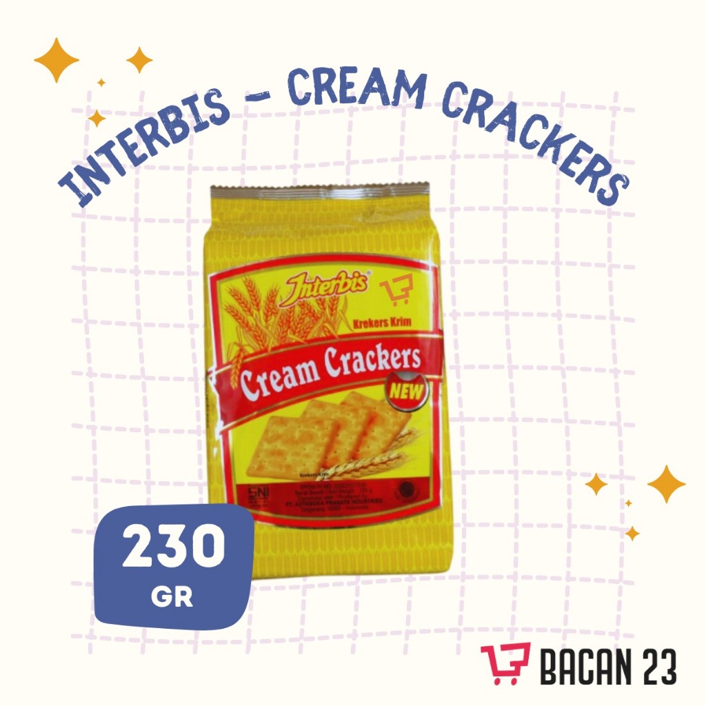 

Interbis Cream Crackers (230 Gr) / Biskuit Gabin Krekers Krim - Gabin Interbis