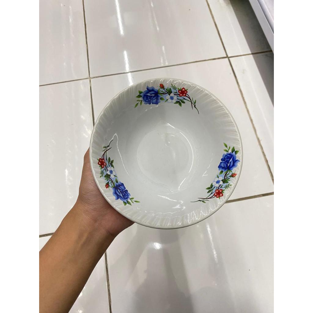 MANGKOK KERAMIK MURAH/ MANGKOK KERAMIK MOTIF BUNGA