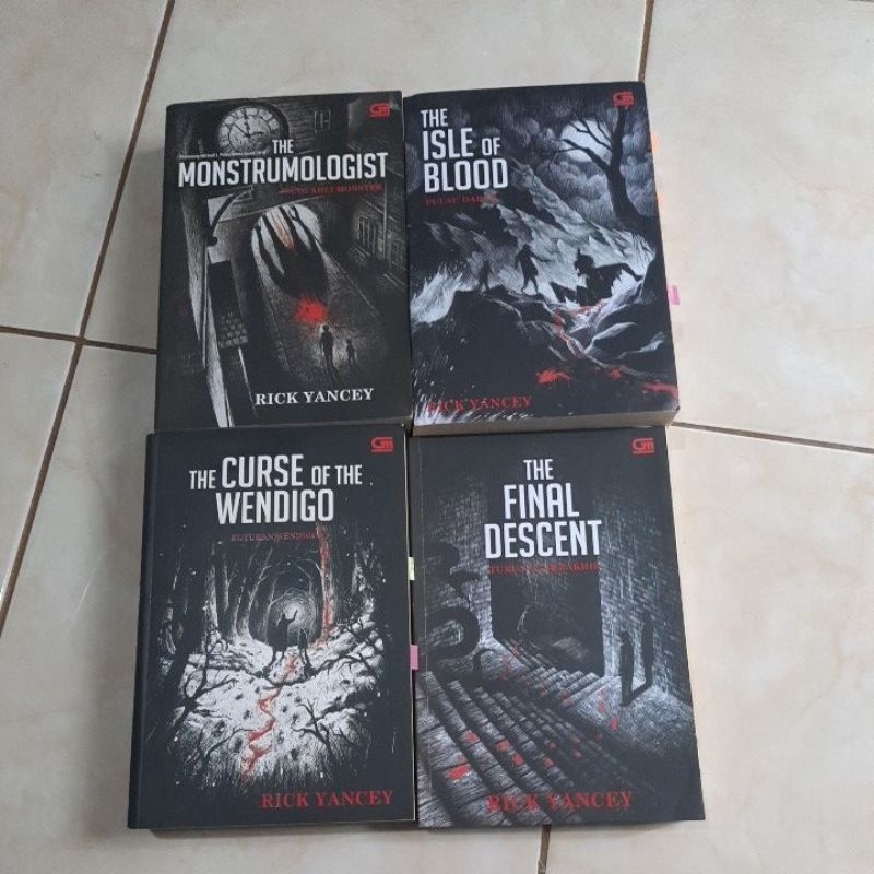 

tertralogi The Monstrumologist - Rick Yancey set 4buku