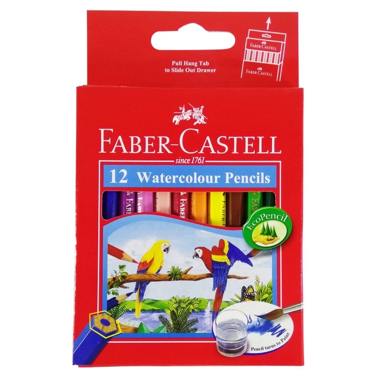 

Pensil Warna Faber Castell 12 Warna Pendek Watercolour | Pensil Warna Menggambar | Alat Tulis | Pensil Mewarnai