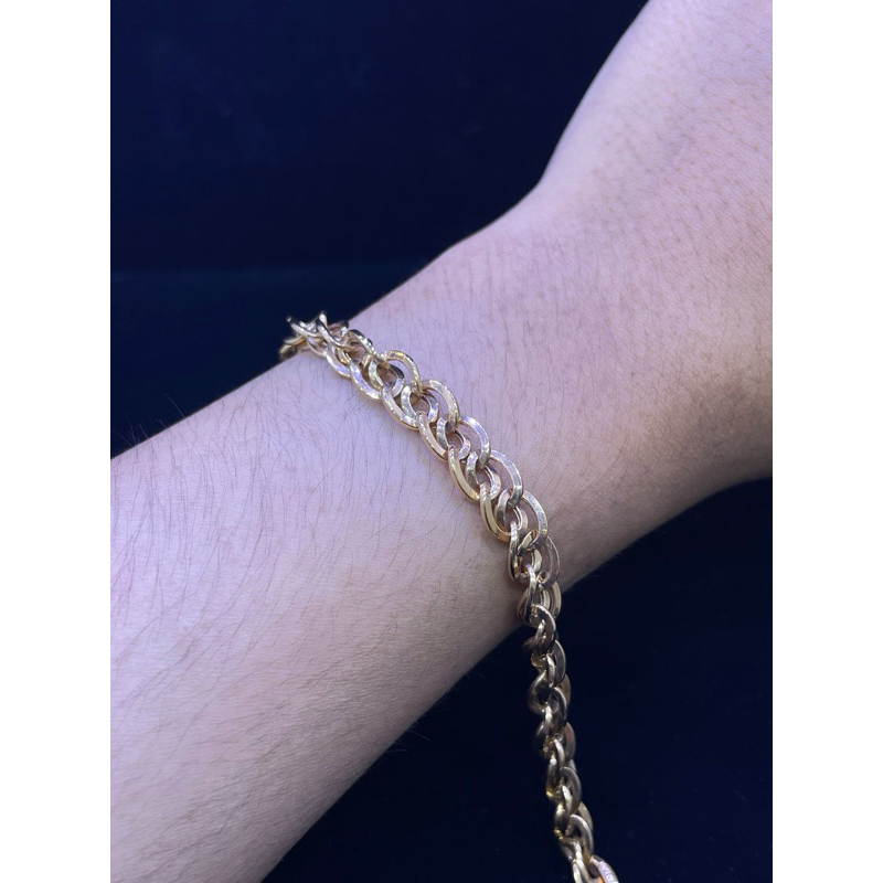 gelang rantai emas 750%/17k