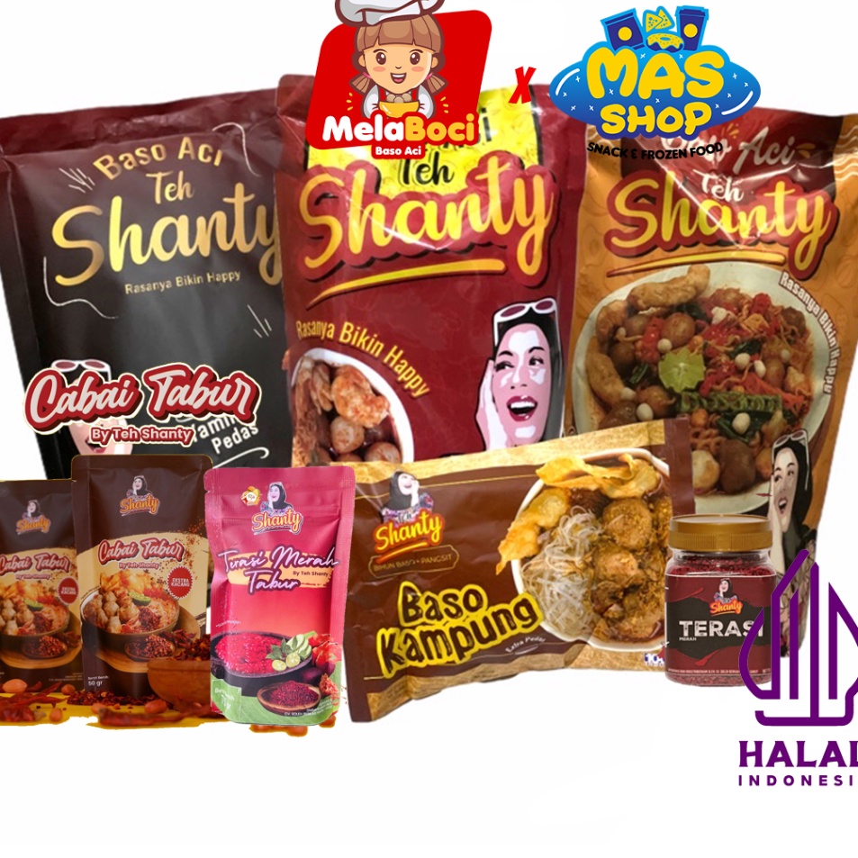 

Produk Terbatas Teh Shanty Baso Aci original boci yamin teh shanty Khas Garut Tulang Rangu Pedas all varian Baso kampung nyemek