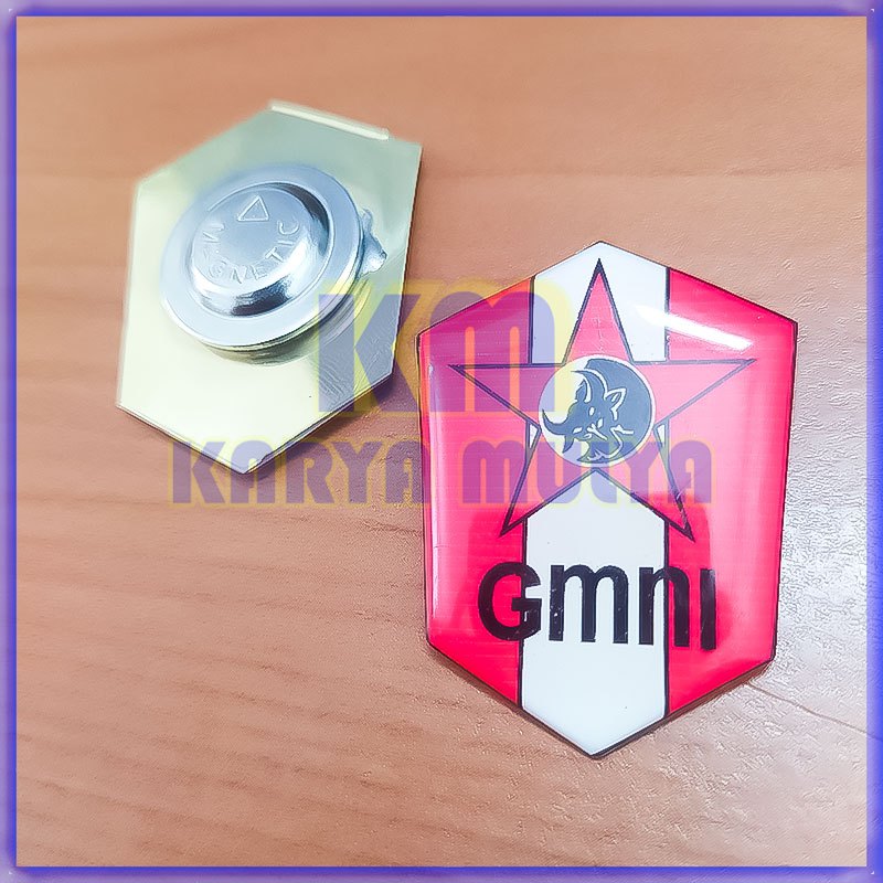 Pin Bros GMNI Pin Bros Gerakan Mahasiswa Nasional Indonesia Logam Kuningan - Karya Mulya