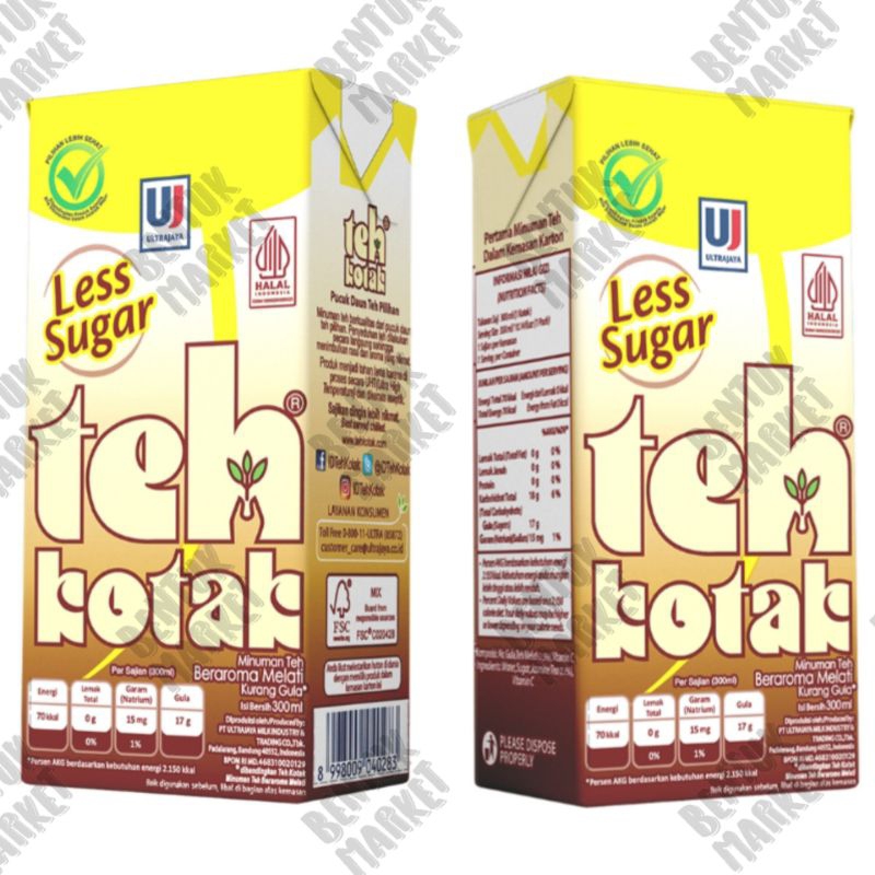 

TEH KOTAK Melati Less Sugar 300ml / Teh Melati / Minuman Teh