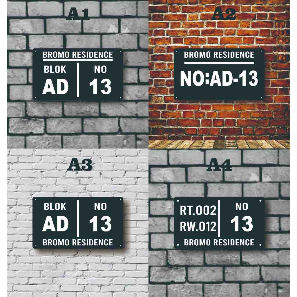 NOMOR RUMAH AKRILIK CUSTOM NAMA / NAMA AKRILIK RUMAH CUSTOM DAN NAMA / PAPAN AKRILIK NOMOR RUMAH