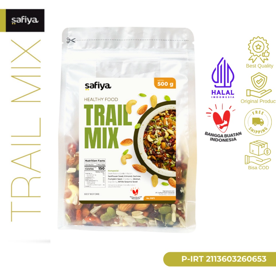 

Dijual kakak Trail Mix Original 5 Gram Dried Fruit Seed Nut Roasted Snack Sehat Safiya