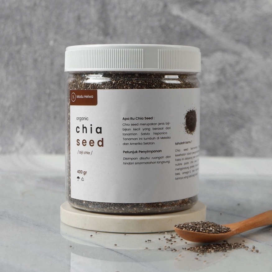 

New Collection Organic Black Chia Seed 4 gr Premium Biji Chiaseed Original