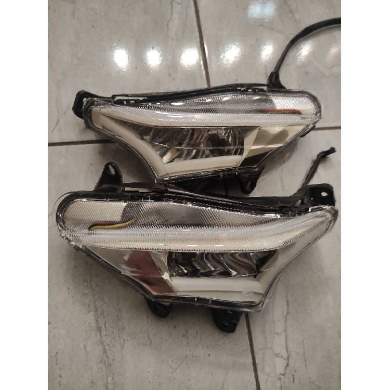 Lampu Alis Rgb Bluetooth Supra X 125 sein running