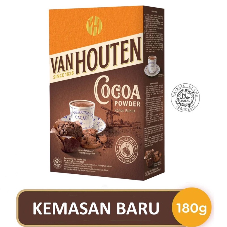 

Sikat abis Van Houten 165gr Cocoa Powder 165gr