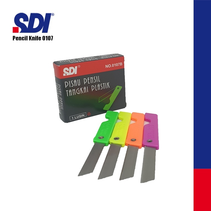 

SDI Pencil Knives / Silet / Pisau Lipat 0107B (1 pack isi 12pcs)