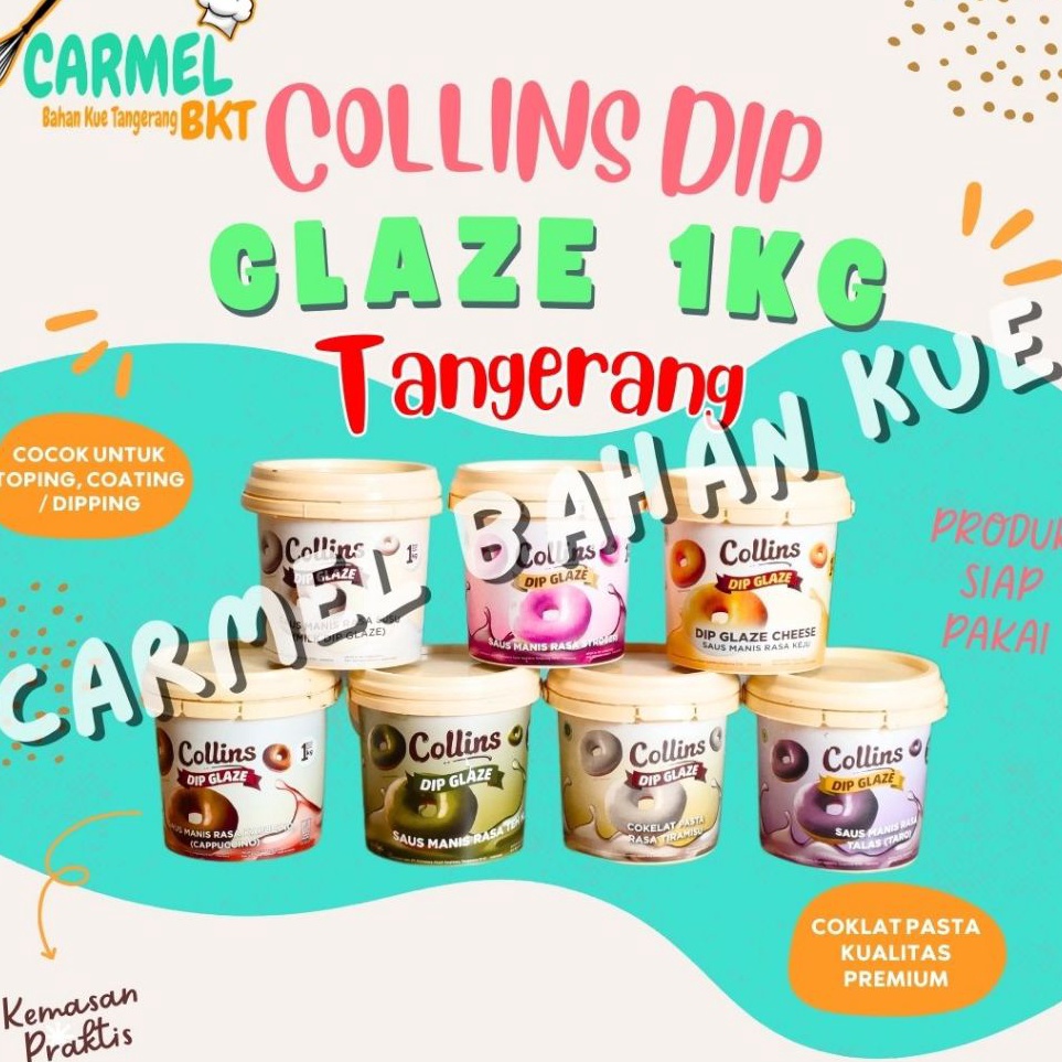 

Dapatkan TANGERANG Collins Dip Glaze 1kg Dipping Coklat