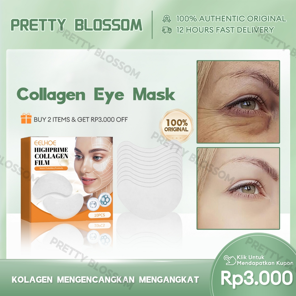 EELHOE Highprime Collagen Film 5pcs Korea Collagen Soluble Patch Anti Wrinkles Firming Moisturizing