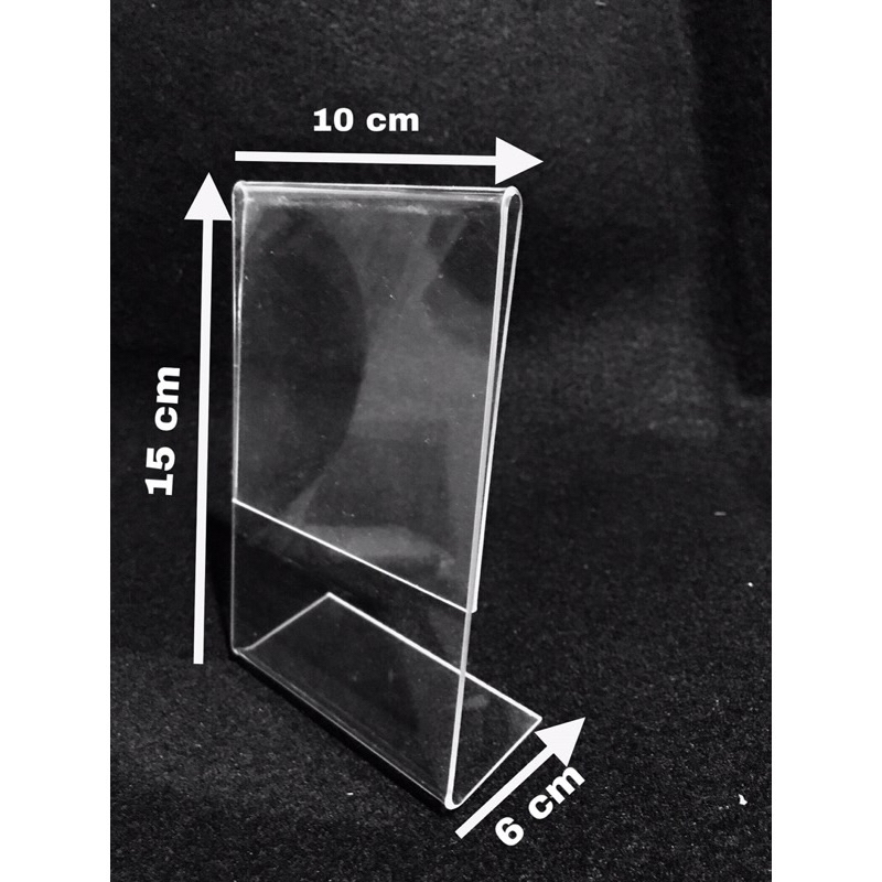 

nomer meja akrilik 15cm x 10cm model L potrait