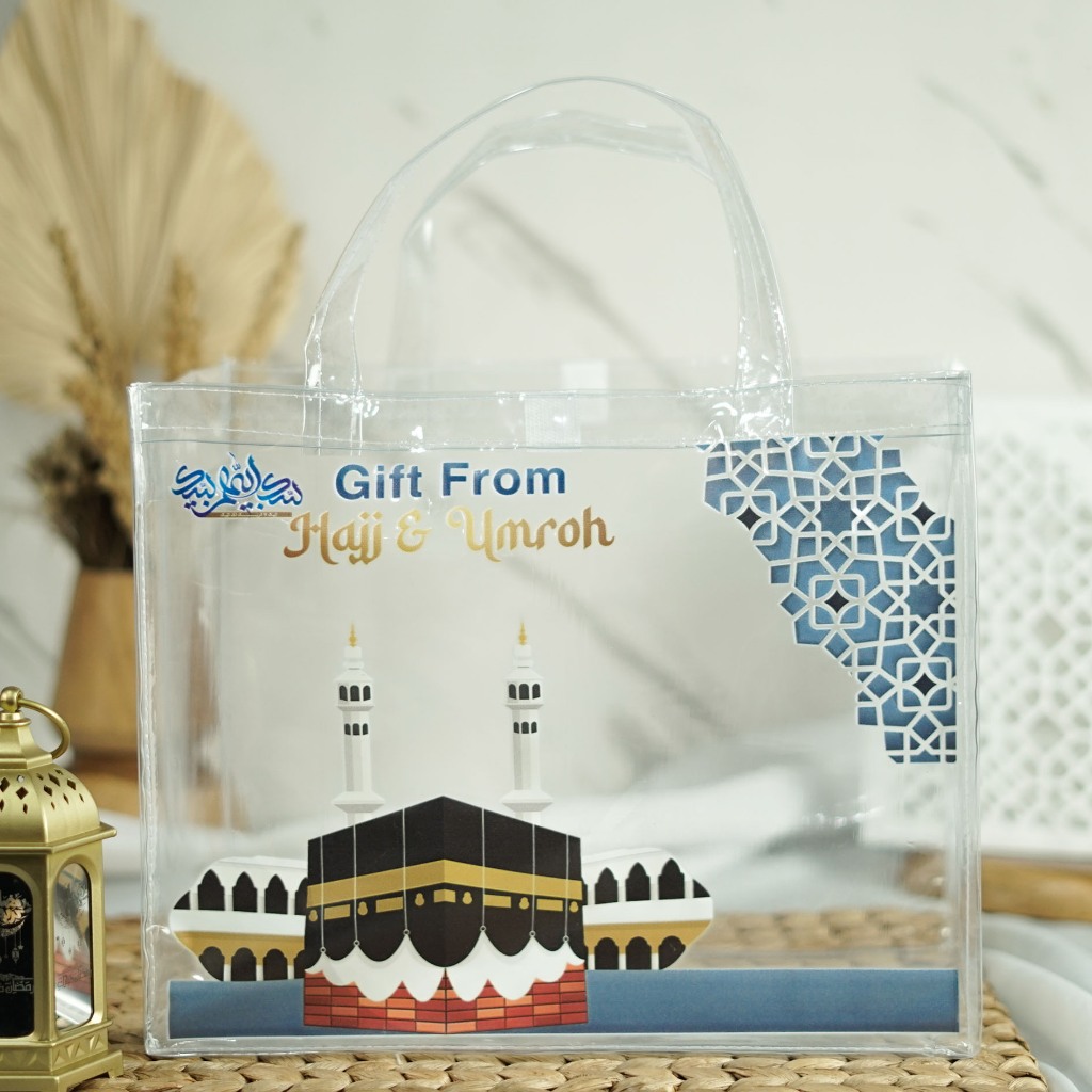 

Uk 25x30x14 Tas Oleh Oleh Haji dan Umroh Bahan Mika Print Ready Stock