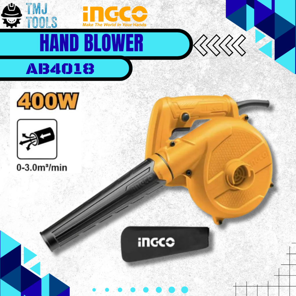 Mesin Hand Blower INGCO AB4018 Alat Tiup Peniup Pembersih Debu Udara Pengering Penyembur Pembuang Ko