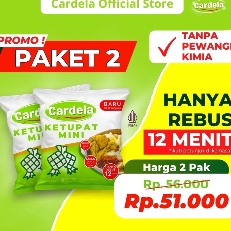 

Prioritas PROMO CARDELA Ketupat Mini 2 pak