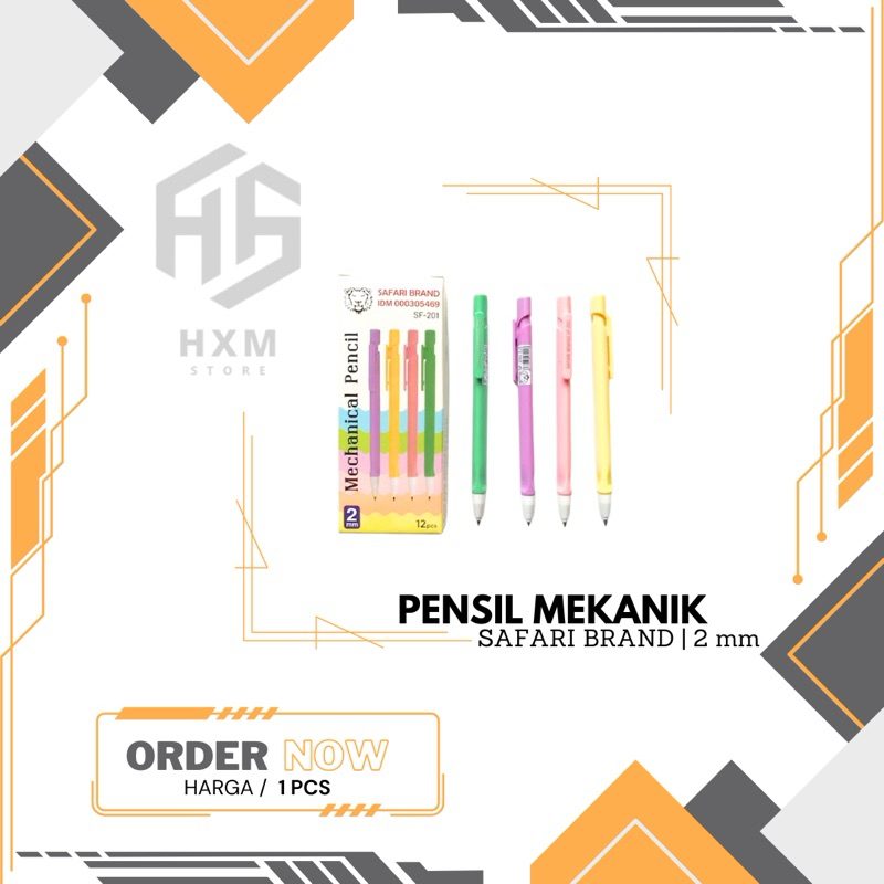 

Pensil Mekanik SAFARI BRAND 2 mm [1 Pcs]