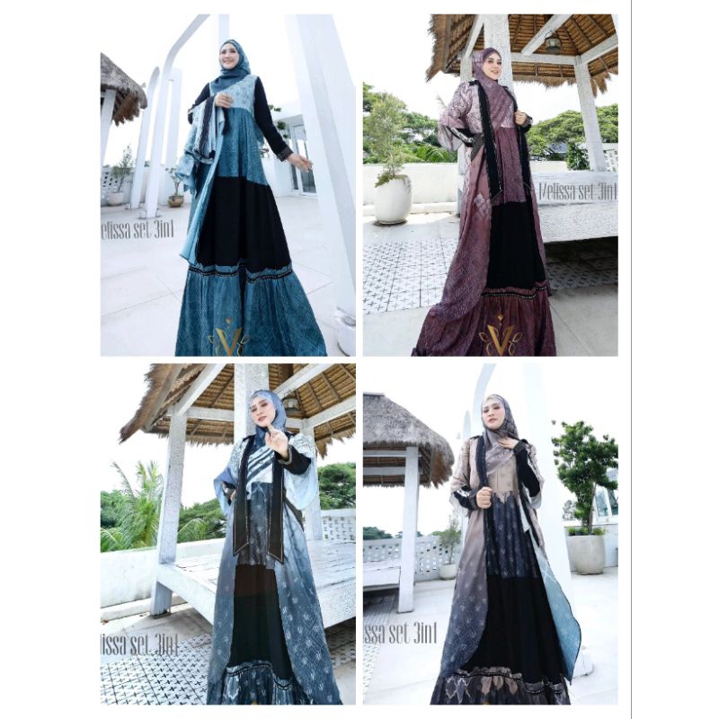 GAMIS MELISSA SET 3IN1BY TREVANA(ready)