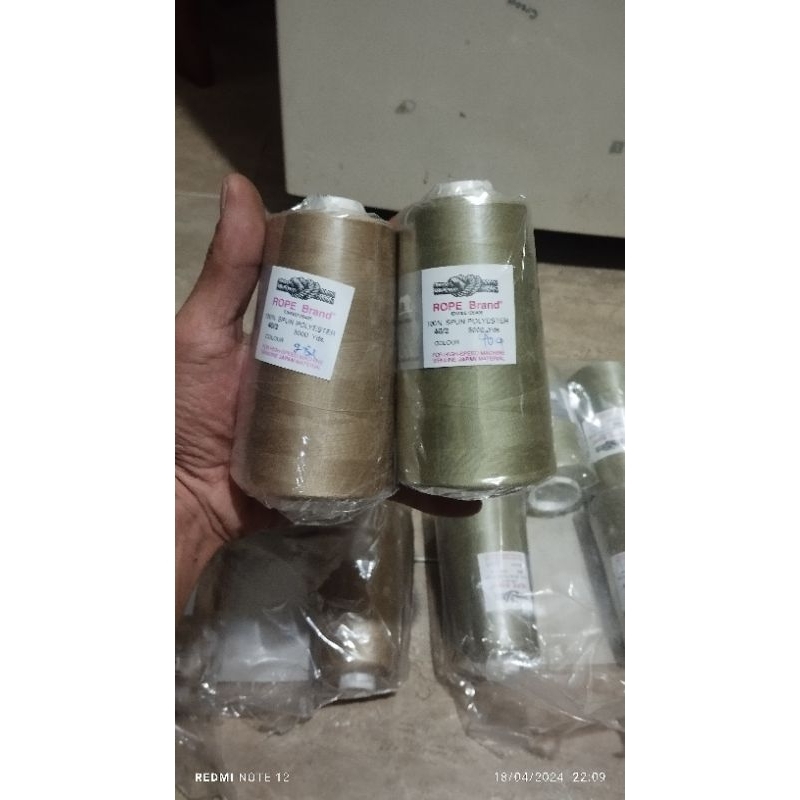 benang jahit cap tambang ROFEBRAND 40/2 5000Yard gress