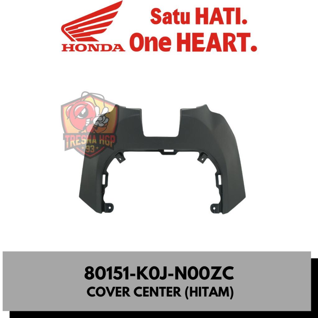 80151-K0J-N00ZC COVER TUTUP MESIN (HITAM) GENIO  ORIGINAL | COVER CENTER 80151K0JN00ZC