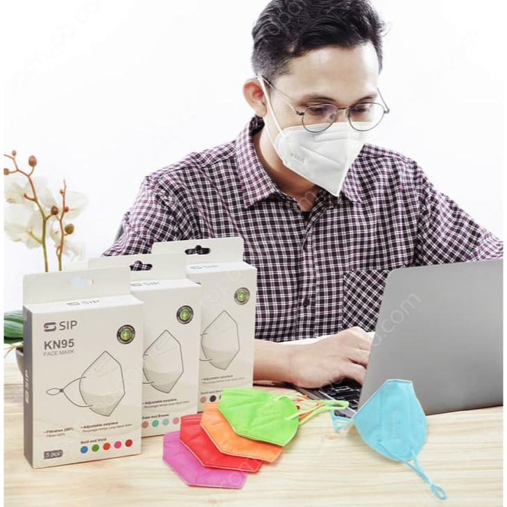 S Sip Set 5 Pcs Masker Bright Series Kn95