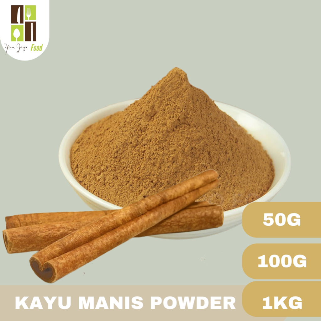 

Kayu Manis Bubuk /Cinnamon Powder/ 100% Asli Tanpa Campuran / Rempah/ 100G/50G