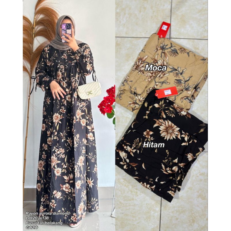 Gamis rayon aurora diamond 2928