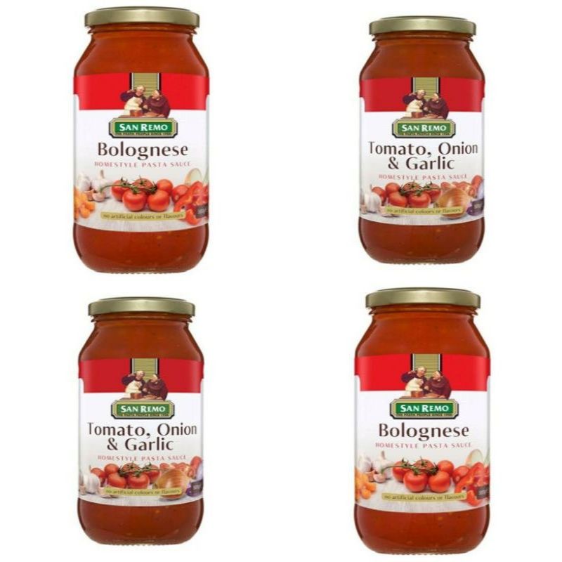 

SAN REMO TOMATO ONION GARLIC 500GR | SAUCE | PASTA (rijek kemasan)