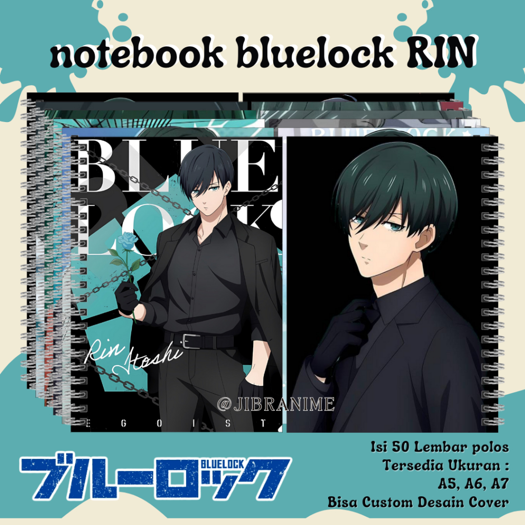 

NOTE BOOK BLUE LOCK RIN / NOTEBOOK BLUE LOCK RIN / BUKU CATATAN BLUE LOCK RIN