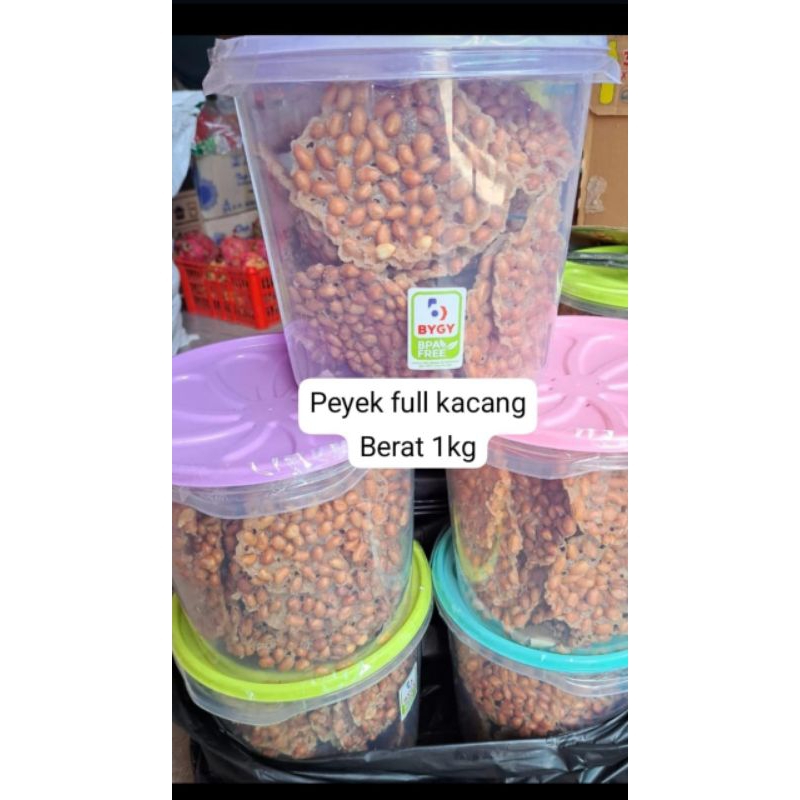 

Peyek Full Kacang Toples 1kg