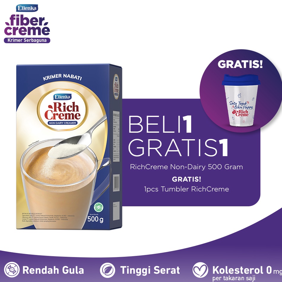 

Harga lebay RichCreme Non Dairy Creme 5 gr FREE Tumblr