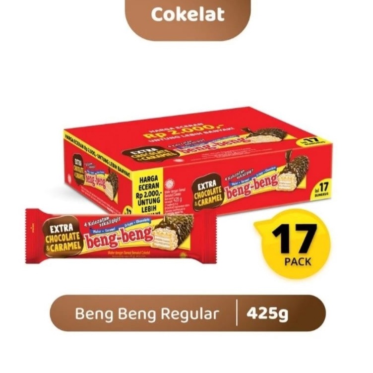 

Dapatkan disini beng beng regular 1 box isi 17 pcs 25gr