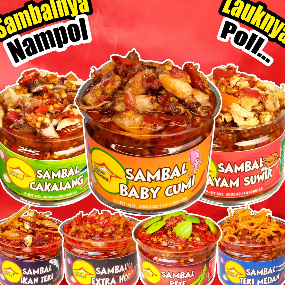 

Stok baru SAMBAL BABY CUMISAMBEL CAKALANGAYAM SUWIRPETETERI MEDANEXTRA HOTby DAPOER SUMEDANG