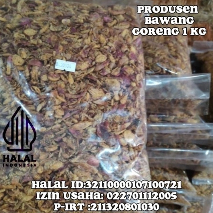 

Pasti Laku Bawang goreng grade c 1kg murah
