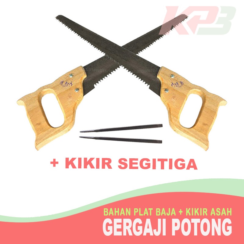 Gergaji Kayu Manual / Graji Hand Saw Asli Bahan Baja Multifungsi Siap Pakai